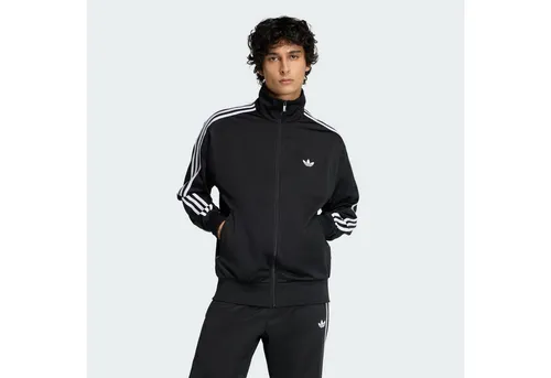 adidas Originals Sweatjacke mit Reißverschluss in Schwarz, Größe XS - Bequeme Herren Sweatjacke von adidas Originals im Regular Fit. Praktische Reißverschlusstaschen und klassischer Stehkragen bieten Funktionalität und Stil für Freizeit und Alltag.