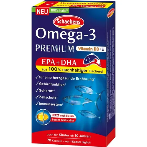 Schaebens Omega-3 Premium + Vitamin D