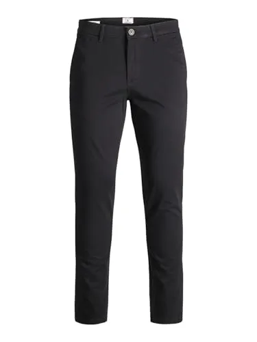 JACK & JONES Slim Fit Chino Hose für Männer - Hochwertige Wanderhosen mit 98% Baumwolle und 2% Elasthan für optimalen Tragekomfort und Bewegungsfreiheit.
