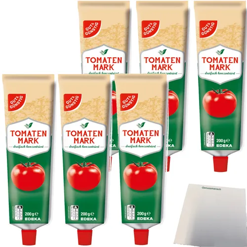 Gut&Günstig Tomatenmark dreifach konzentriert 6er Pack 6x200g Tube usy Block