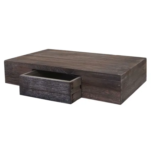 MCW Wandregal Braun aus Paulowniaholz, 40x8x25 cm