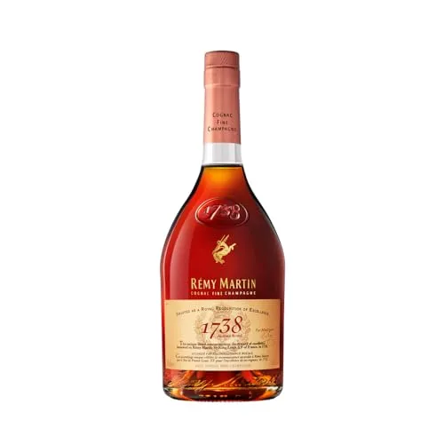 Rémy Martin 1738 ACCORD ROYAL Cognac - Feiner Genuss für Kenner - Cognac Fine Champagne, 40% Vol., harmonisch und mild im Geschmack - perfekt zum Verschenken oder für besondere Anlässe.