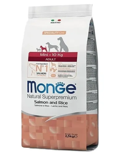 Monge Hund Adult Mini Lachs Und Reis 7,5 Kg