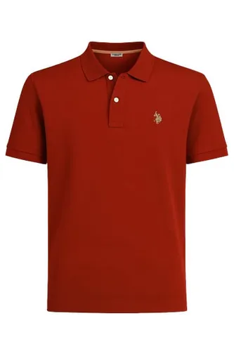 U.S. Polo Assn. Freizeit-Polo US16147 (Baumwolle) rust rot Herren, Größe: M - Klassisches Freizeit-Polo von U.S. Polo Assn. aus weicher Baumwolle. Ideal für sportliche Anlässe und den Alltag, mit zeitloser Optik und angenehmem Tragekomfort. Der Polokragen und das dezente Logo verleihen einen eleganten Look.