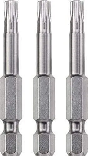 kwb 3 x Bits 50 mm TORX 20 Industrial Steel (TQ 60 Stahl, ISO 1173 Antrieb C 6.3)