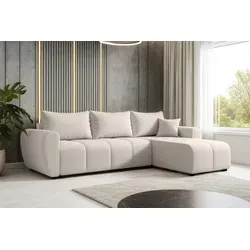AX LIVING Eckcouch Malatya L Mini mit Schlaffunktion in Beige
