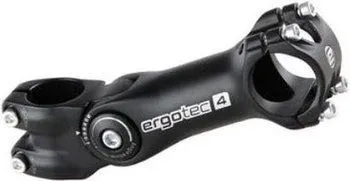 Ergotec Octopus 2 Ahead Vorbau 25,4mm - Fahrradvorbau mit wählbarer Vorbaulänge von 105mm oder 125mm, leicht und stabil mit nur 250g, ideal für eine individuelle Anpassung Ihres Fahrrads.