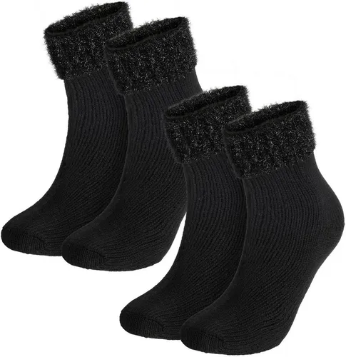 BRUBAKER Socken 2er Pack Warme Damensocken von BRUBAKER