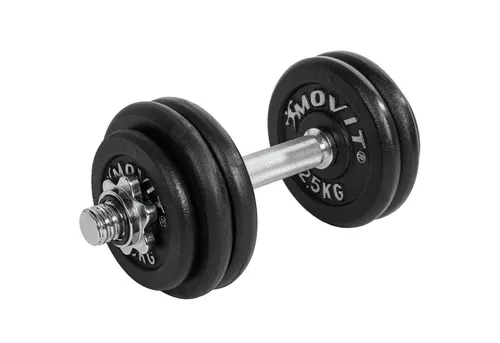 MOVIT Kurzhantel Set 15kg - Einstellbares Gewicht für individuelles Training - Kurzhanteln für Fitnessstudio & Training, 15 kg aus Gusseisen, ideal für effektives Gewichtheben und anpassbares Training.