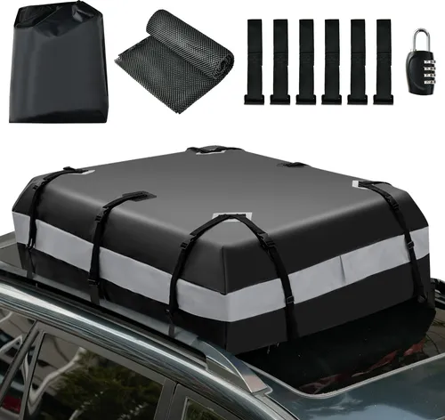 COSTWAY 420L Dachbox faltbar für Auto
