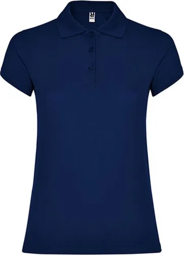 Roly PO6634 | Damen Star Woman Poloshirt, Piqué - Farbe: Navy Blue 55 - Größe: M