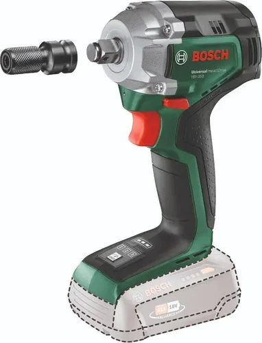 Bosch Home and Garden UniversalImpactDrive 18V-350 Akku-Drehschlagschrauber - Akkuschrauber mit 350 Nm Drehmoment, ideal für Radwechsel und Heimwerkerprojekte. Kompakt und leistungsstark dank bürstenloser Technologie und Syneon Technology für optimale Ausdauer.