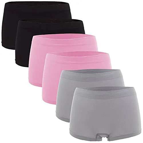 Fabio Farini Damen Panties 6er Pack - Nahtlose Hipsters aus weichem Microfaser - Panties & Hipsters für Damen, nahtloses Design für höchsten Komfort und optimale Passform, ideal für den Alltag.