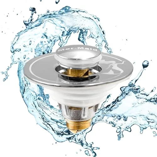 Drain Magic 2?in?1 Waschbeckenstöpsel mit Abflusssieb