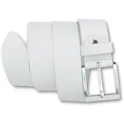 Ledergürtel BERND GÖTZ Damen, Gr. 85, weiß von Bernd Götz