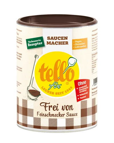  tellofix Frei von Feinschmecker Sauce