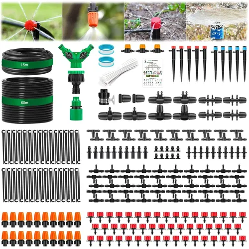 Garten BewässerungsSystem 315-teilig mit 75m Rohren