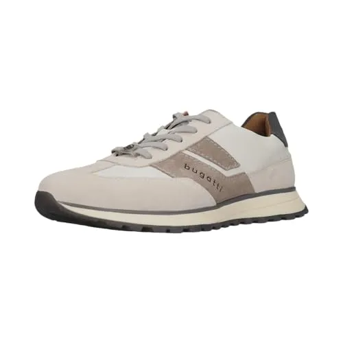 Bugatti Sneaker Leder Weiß - 42 - Lässiger Sneaker von Bugatti mit coolem Design und hohem Komfort. Das praktische Wechselfußbett ermöglicht individuelle Anpassung. Ideal für Freizeit und Business – der perfekte Begleiter für jeden Tag!