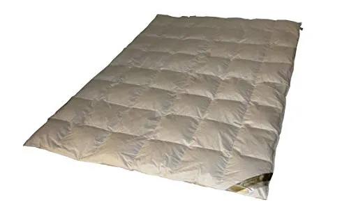 Betten Hofmann White Sibiria Daunendecke 155x220 cm - Bettdecken aus 100% sibirischem Schneegänseflaum, leicht und warm, Öko-Tex Standard – ideal für erholsamen Schlaf ohne Lebendrupf.
