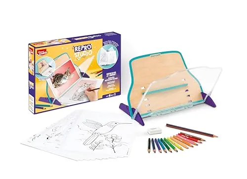 Maped CREATIV REPRO STUDIO Pausch-Set – magisches Reproduktions- und Zeichen-Set für Kinder – inkl. Buntstifte STRONG MINI, Bleistift & Radierer – kopiere 2D & 3D Objekte ohne Strom - ab 6 Jahren