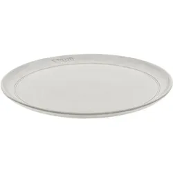 Staub Dining Line Teller flach 26 cm, Keramik in Weißer Trüffel Emaillebeschichtung - Eleganter flacher Teller aus hochwertiger Keramik, ideal für stilvolle Tischdekoration und perfekt für besondere Anlässe.