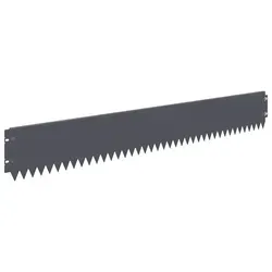 vidaXL Raseneinfassung 30 Stück 103 x 15 cm Stahl Anthrazit - Vielseitige Raseneinfassung aus robustem Stahl für deinen Garten. Mit wetterbeständiger Oberfläche und flexibler Formgebung sorgt sie für eine stilvolle Abgrenzung von Beeten und Wegen. Einfach zu montieren, ideal für private und öffentliche Bereiche.