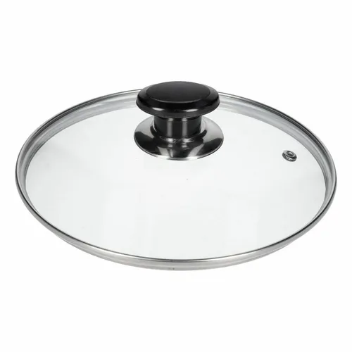 Alternativ Glasdeckel Kochtopf  200mmØ Pfanne Abdeckung Griff und Edelstahlrand