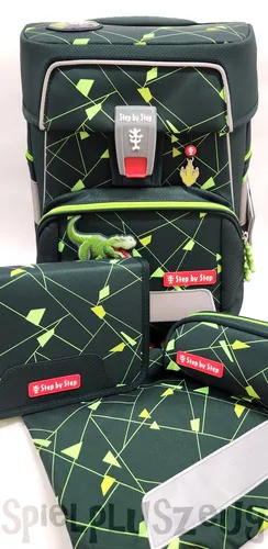 Step by Step Schulranzen-Set SHINE Dino Night Tyro