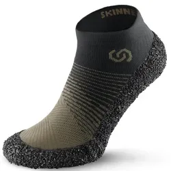 Skinners Unisex Skinners 2.0 Comfort beige - Herrensocken mit 3mm Barfußsohle für optimalen Grip und Komfort. Ideal für Sport, Fitness und Freizeit – hygienisch und vegan, perfekt für jedes Abenteuer!