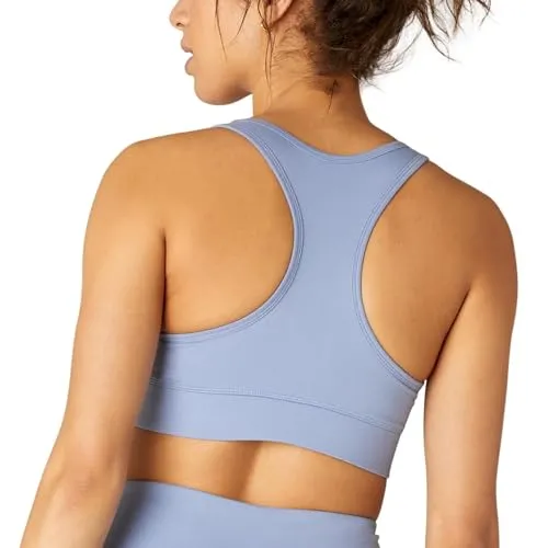 FM London Damen Bh Starker Halt Komfortabel Sports Bras, Blau, XL EU