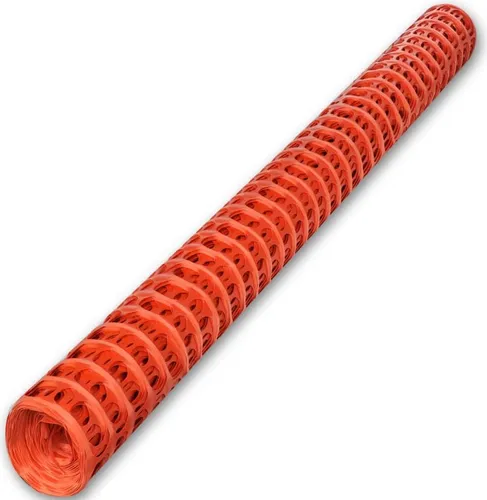 vidaXL Absperrzaun 50 m Orange - Gartenzäune: Hochsichtbarer und flexibler Absperrzaun aus hochwertigem HDPE, ideal für Baustellen und Veranstaltungen. Leicht zu montieren und langlebig.
