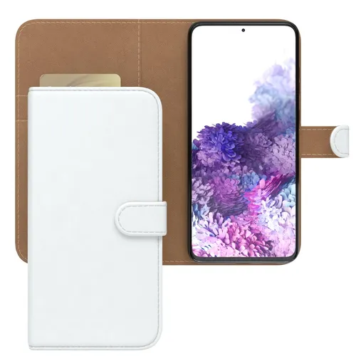 Für Samsung Galaxy S20 Plus / 5G Klapp Hülle Kunstleder Tasche Schutz Handy Weiß