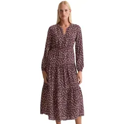 Marc O'Polo Druckkleid aus Cupro-Viskose-Mix in braun von Marc O'Polo