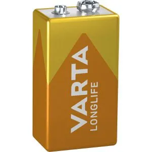 VARTA Batterie 04122 101 411 - 9V Alkali-Mangan Batterie, ideal für Taschenlampen und Fernbedienungen, Longlife Serie für zuverlässige Energieversorgung