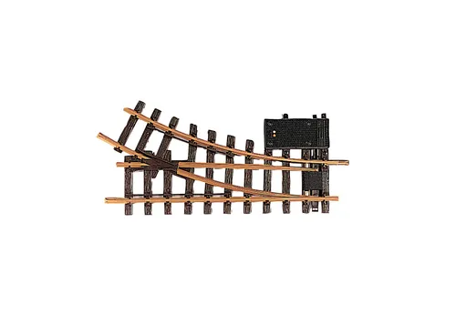 LGB Spur G 12050 Elektrische Weiche rechts 30° - Gleismaterial, hochwertige elektrische Weiche für präzise Gleisführung und kinderleichte Steuerung im Modellbau.