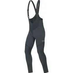 Gorewear C3 Gore® Windstopper® Trägerhose+, Schwarz, L. - Hosen, winddicht dank Gore® Windstopper® Technologie, ideal für Radsport bei kaltem Wetter.