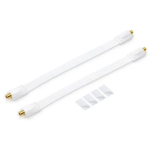 conecto 2x conecto Premium Fensterdurchführung für SAT Kabel koaxial inkl. SAT-Kabel