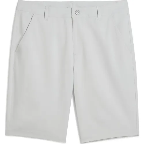 PUMA Herren Golf Tech 2.0 Short - Gewebte Shorts in Ash Gray - Laufshorts & 3/4 Hosen für Herren aus leichtem, schnell trocknendem Material mit normaler Passform – ideal für Golf und Freizeit.