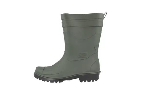 Bockstiegel Herren Gummistiefel Dirk, Grün, Größe 47 - Robuste PVC-Gummistiefel in Oliv/Schwarz, ideal für nasse Bedingungen und Outdoor-Aktivitäten.