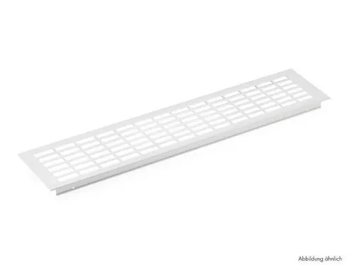 Naber Lüftungsgitter 1, silber, 750 x 70 mm - Elegantes Lüftungsgitter für optimale Luftzirkulation, ideal für den Einsatz in Wohnräumen und Büros.