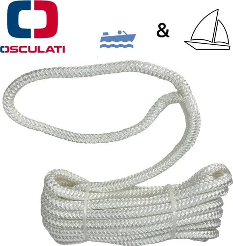 Osculati Festmacherleine mit Auge 12mm x 7m Weiß