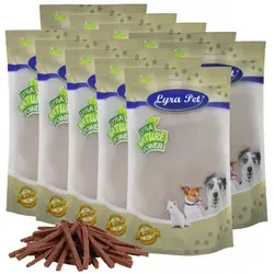 Lyra Pet® Rinderdörrfleisch Sticks 10 kg - Hundefutter mit hochwertigem Rinderdörrfleisch, leicht verdaulich und proteinreich. Ideal für Hunde, die auf ihre Figur achten müssen. Verpackt im praktischen, wiederverschließbaren Beutel.