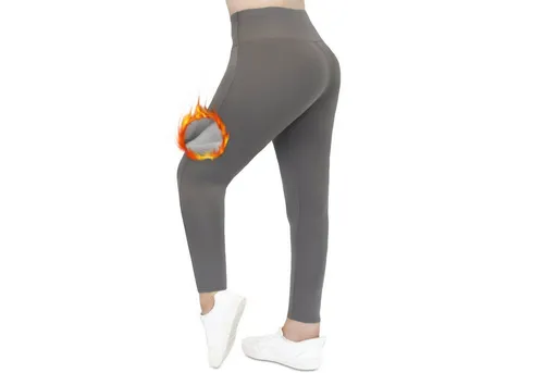 Frentree Thermoleggings Übergößen Damen mit Fleece Gefütterte Thermo Leggins Plus Size für Winter High Waist Strumpfhose Kuschelig Warm Elastisch Sport