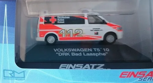 Rietze 53634 - 1/87 Volkswagen T5 ´10 DRK Bad Laasphe - Neu