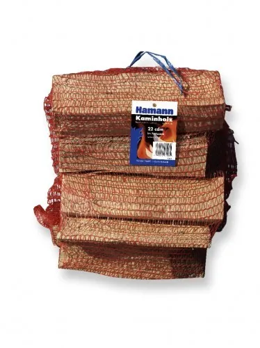 Kaminholz 12,5 dm³ im Netz  Feuerholz Brennholz Grillholz