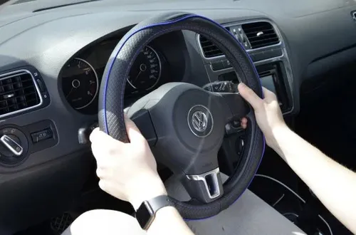 Cartrend Lenkradhülle Performance blau  Lenkradhülle von cartrend