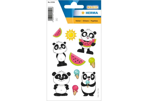 HERMA Sticker Herma Sticker MAGIC Tiere Panda der kleine Bär 1 Bl