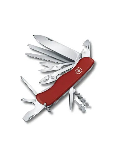 Victorinox Work Champ rot - Schweizermesser in Rot, vielseitig einsetzbar mit 27 Funktionen, ideal für Outdoor-Abenteuer und den Alltag.