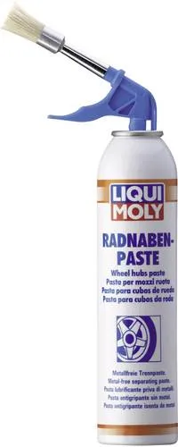 Liqui Moly Wheel Hubs Paste 4058 Radnaben-Paste 200ml - Synthetische, metallfreie Trennpaste für Radnaben. Verhindert Festrosten von Felgen und bietet hervorragendes Haftvermögen bei hohen Drehzahlen. Ideal für Wartungsarbeiten an Bremsanlagen.