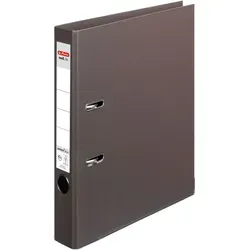 Herlitz Aktenordner protect+ A4 5cm braun maX.file - Ordner in braun aus robustem PP-Kunststoff, ideal für A4-Papiere. Mit hochwertiger Hebelmechanik und extra Klemmkraft für sichere Ablage.